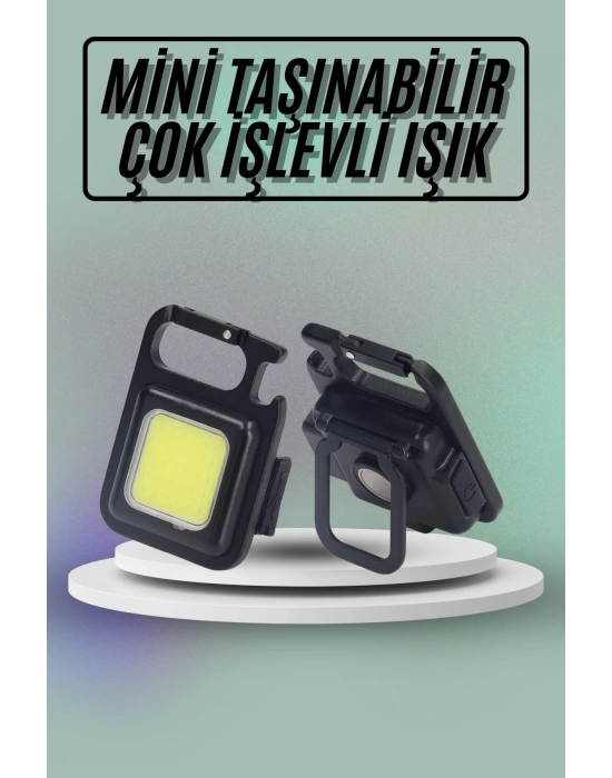 Mıknatıslı Parlak Led Işık 3 Fonksiyonlu Şarj edilebilir Ledli Mini Taşınabilir