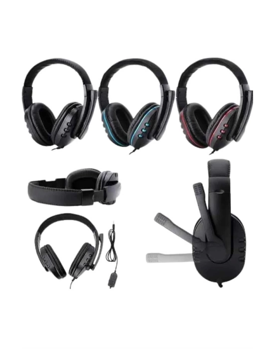 Mikrofonlu Gamer Kulaklık Oyuncu Kulaklığı Yüksek Ses Kaliteli Stereo Yumuşak Yastıklar