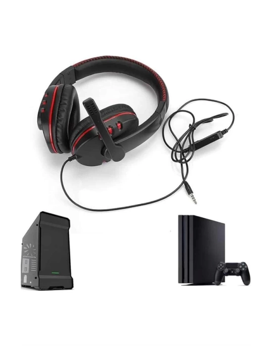 Mikrofonlu Gamer Kulaklık Oyuncu Kulaklığı Yüksek Ses Kaliteli Stereo Yumuşak Yastıklar