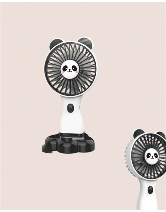Mini Fan Hayvan Figürlü – Şarj Edilebilir Taşınabilir El Vantilatörü