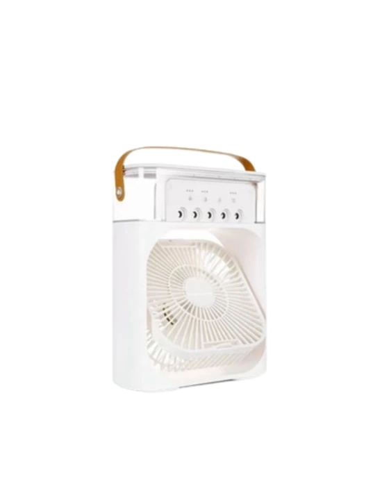 Mini Klima Fan | USBli, 7 Renk Gece Işığı, 3ü 1 Arada Fonksiyon