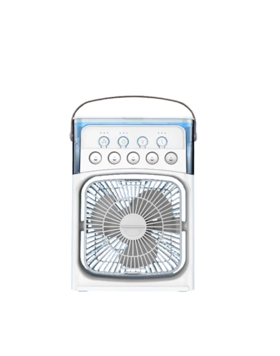 Mini Klima Fan | USBli, 7 Renk Gece Işığı, 3ü 1 Arada Fonksiyon
