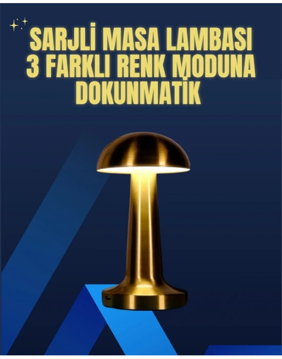 Modern Tasarım Şarjlı Masa Lambası – 1800 mAh Batarya