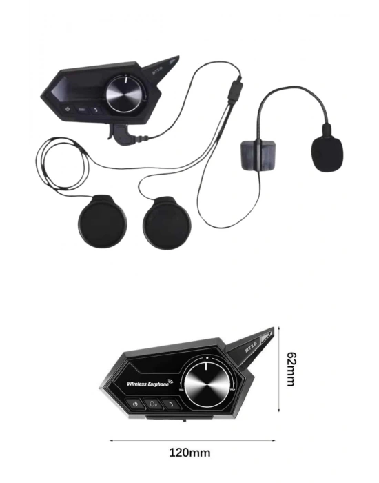 Motorcu Kulaklığı Kask Kulaklığı Çağrı Cevaplama ANC Özellikli