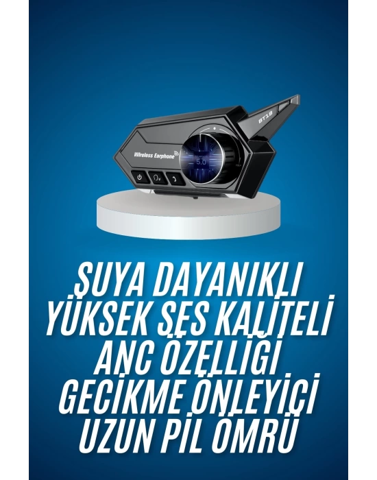 Motosiklet Kask Bluetooth Kablosuz Kulaklık 5.0 Bluetooh Yüksek Ses Kaliteli
