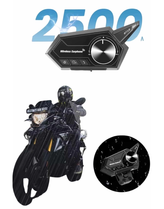 Motosiklet Kask Bluetooth Kablosuz Kulaklık 5.0 Bluetooh Yüksek Ses Kaliteli