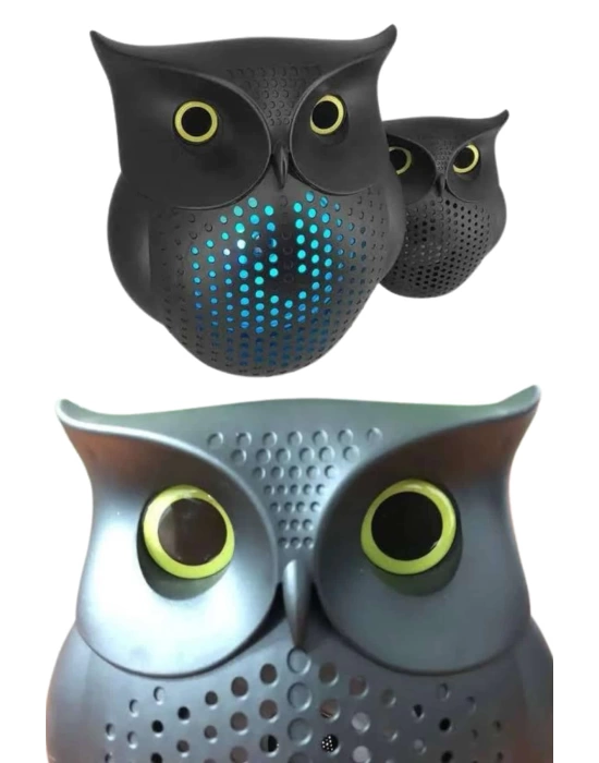 Müzik Çalar Bluetooth Hoparlör Speaker 5.0 Kablosuz Baykuş Görünümlü