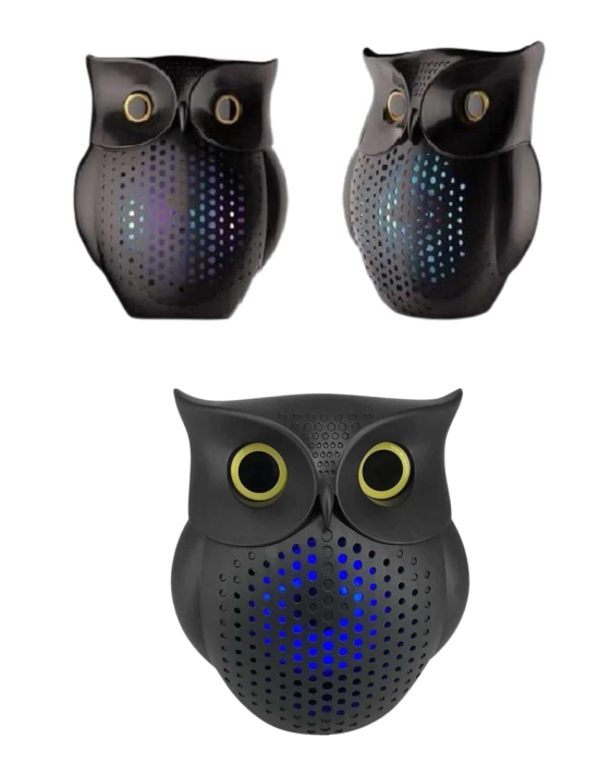 Müzik Çalar Bluetooth Hoparlör Speaker 5.0 Kablosuz Baykuş Görünümlü