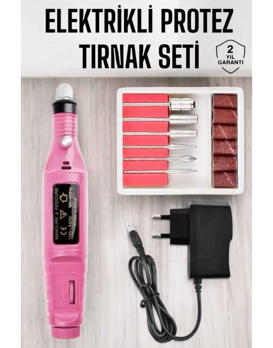 Nasır Temizleyici Manikür Pedikür Seti Elektrikli USB Girişli