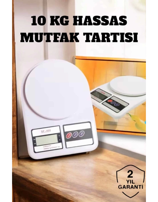 Net LCD Ekran ve Otomatik Kapanma Özelliği ile Uzun Ömürlü Dijital Mutfak Tartısı