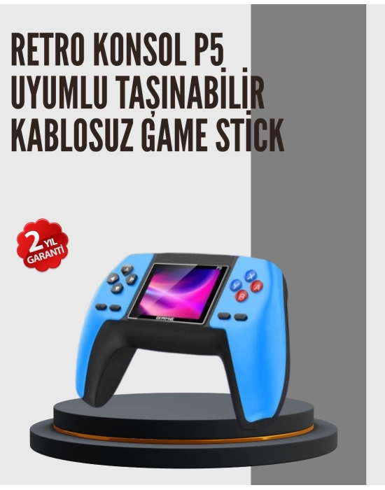 Nostaljik Mini GamePad | 520 Hazır Oyun, Tak ve Oyna