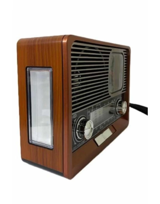 Nostaljik Vintage Radyo Taşınabilir Bluetooth Bağlantılı Hoparlör Radyo