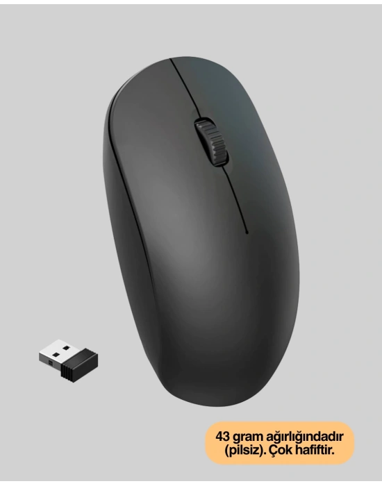 Optik Sensörlü Sessiz Fare – Geniş Uyumluluk ve Ergonomik Yapı