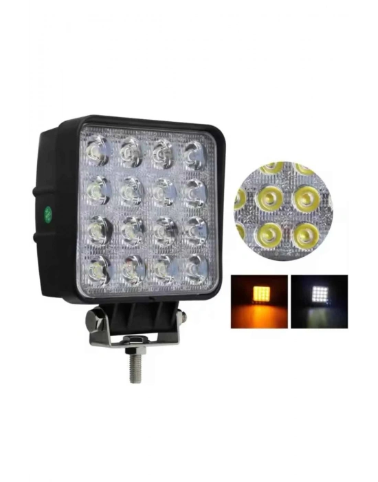 Oto Lamba 10 Led Işık Ayarlanabilir Yüksek Aydınlatmalı Beyaz Far