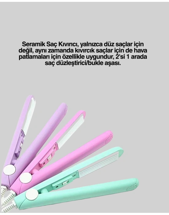 Otomatik Güç Ayarlı, Yaylı Sistemli Kısa Saç Kıvırıcı – Çekmeden ve Kırmadan Şekillendirme