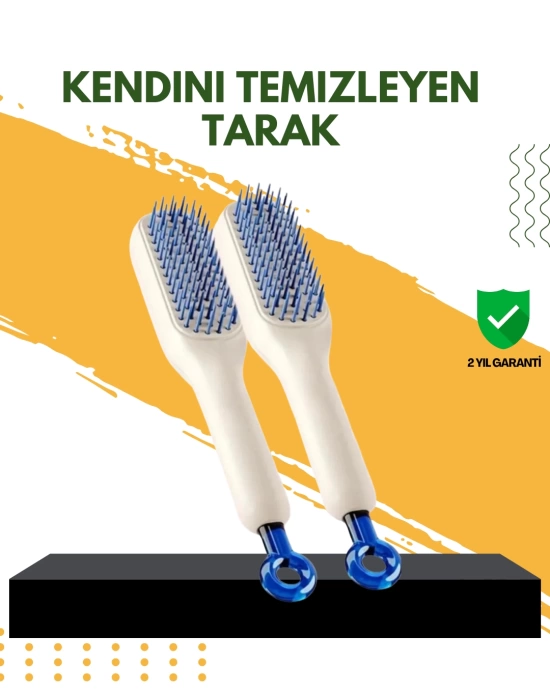 Otomatik Temizlemeli Saç Fırçası – Ergonomik Tasarım, Masaj Etkili, Elektriklenmeyi Önleyici