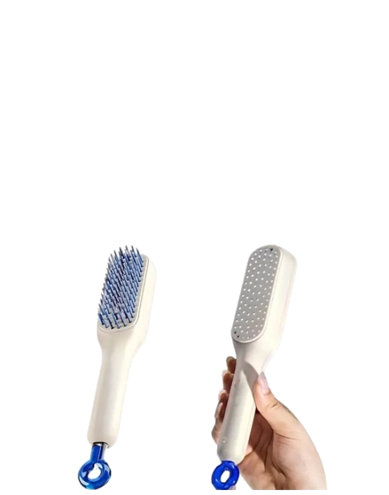 Otomatik Temizlenen Ergonomik Saç Tarağı – Masaj Başlıklı