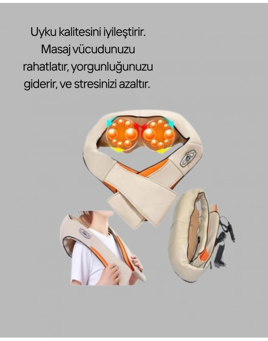 Ovmalı Kas Gevşetici Masaj Cihazı – Boyun, Omuz ve Sırt İçin Derin Etki