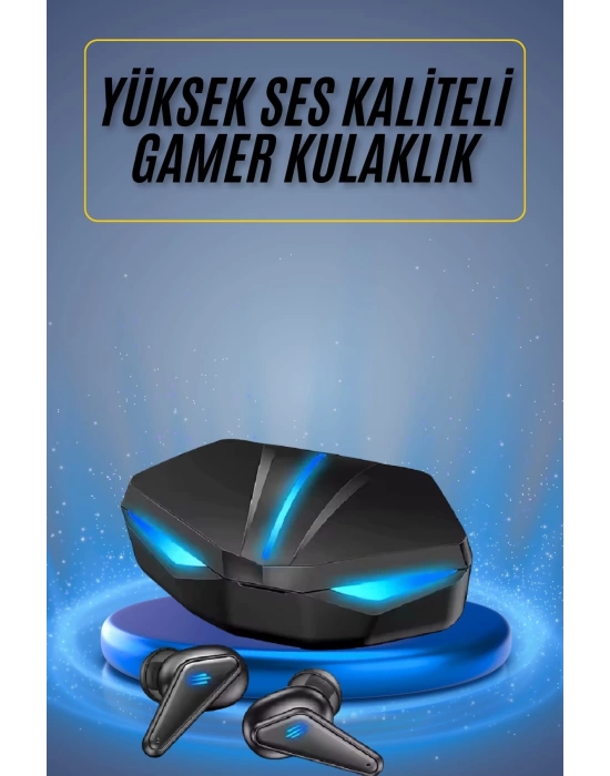 Oyuncu Kulaklığı Mikrofonlu Kablosuz Gaming Kulaklık Powerban Yüksek Ses Kaliteli
