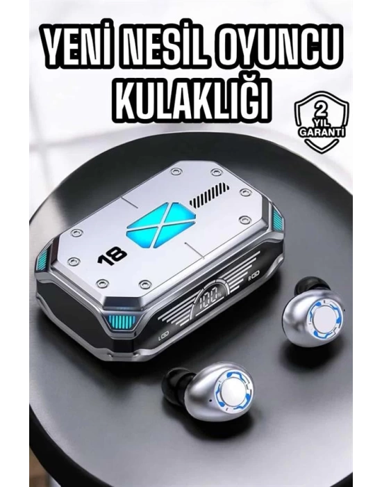 Oyuncu Kulaklığı Yeni Nesil Kablosuz Uzun Pil Ömrü Bluetooth Kulaklık