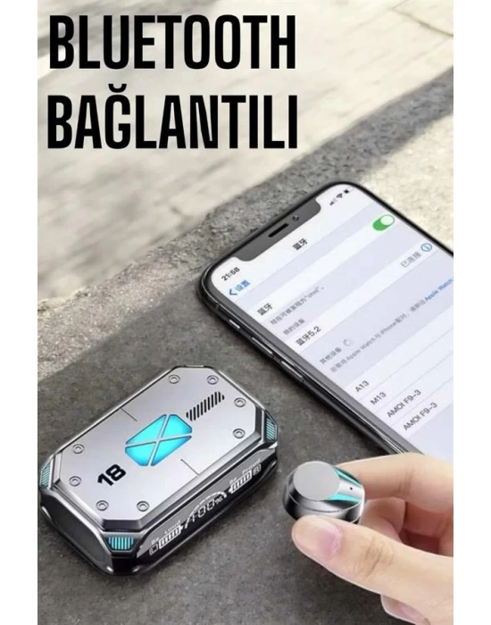 Oyuncu Kulaklığı Yeni Nesil Kablosuz Uzun Pil Ömrü Bluetooth Kulaklık