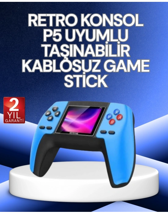 P5 Retro GamePad | 520 Klasik Oyunlu Mini Oyun Konsolu