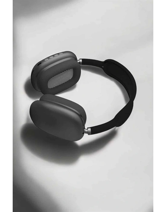 P9 Plus Hi-fi Ses Kalitesi Ayarlanabilir Mikrofonlu Bluetooth Kulaklık Siyah