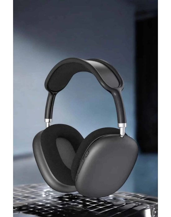 P9 Plus Hi-fi Ses Kalitesi Ayarlanabilir Mikrofonlu Bluetooth Kulaklık Siyah