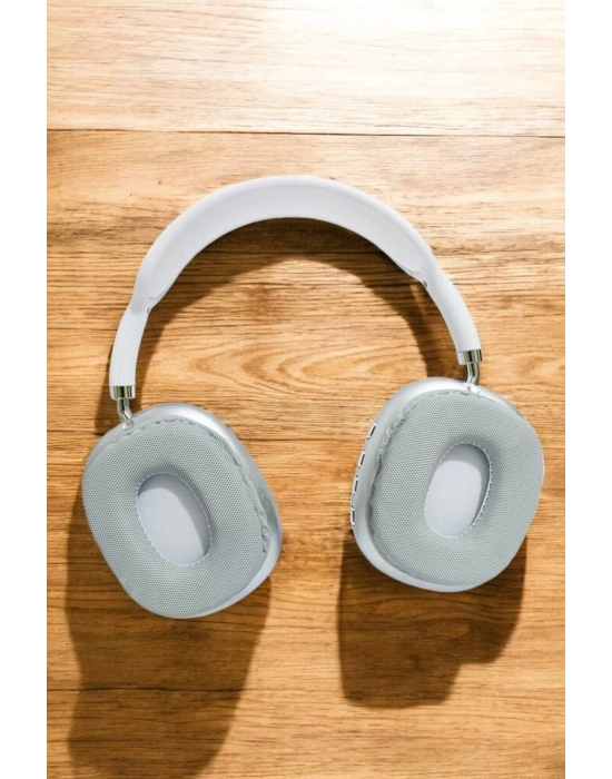 P9 Plus Kablosuz Kulak Üstü Bluetooth Kulaklık Beyaz Mikrofonlu Kulaküstü Kablosuz Kulaklık