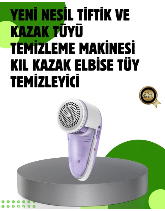 Pamuk Tiftik Tüy Temizleme Makinesi 5W – 3 Bıçaklı Sistem