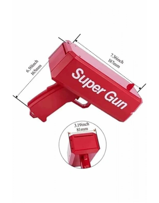Para Dolar Atma Makinası Super Money Gun Para Saçma Fırlatma Tabancası