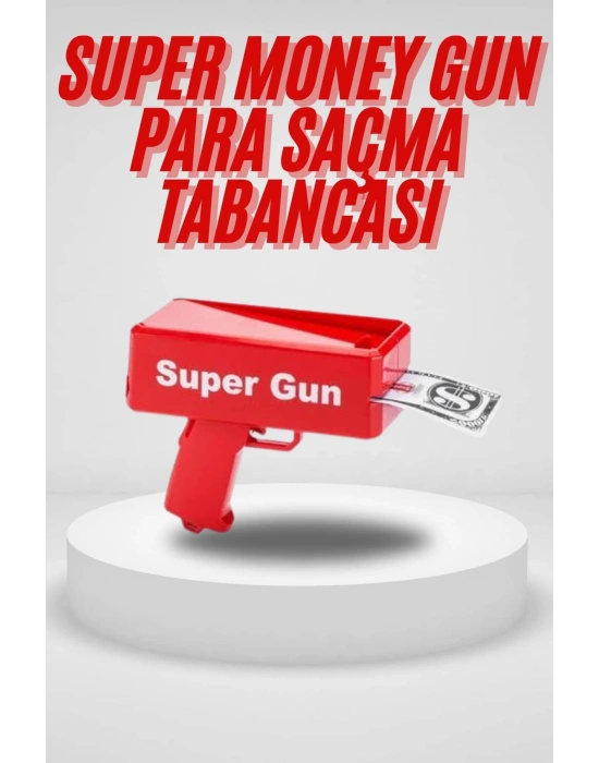 Para Saçma Tabancası Kırmızı Para Fırlatma Oyuncağı Parti Eğlencesi