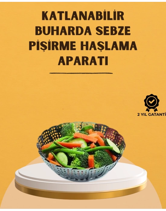 Paslanmaz Çelik Buharda Pişirme Sepeti – Temizlemesi Kolay, Dayanıklı Tasarım