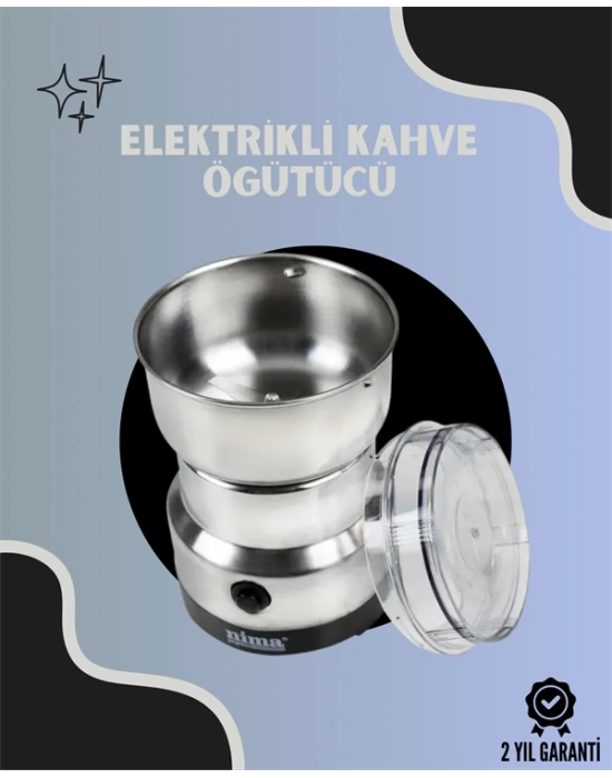 Paslanmaz Çelik Kahve Değirmeni | Düşük Gürültü, Yüksek Devir, Fındık ve Tahıl İçin Uygun