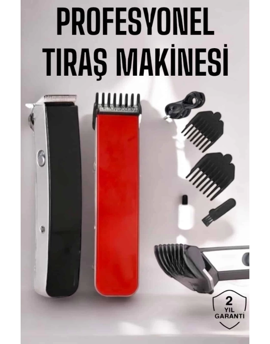 Paslanmaz Çelik Şarjlı Tıraş Makinesi Pratik ve Keskin Performans