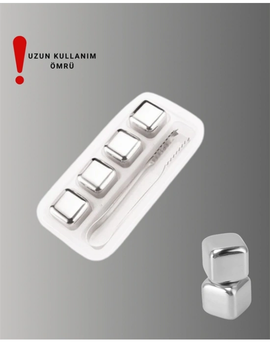 Paslanmaz Metal Buz Küpleri-Çok Amaçlı Kullanıma Uygun