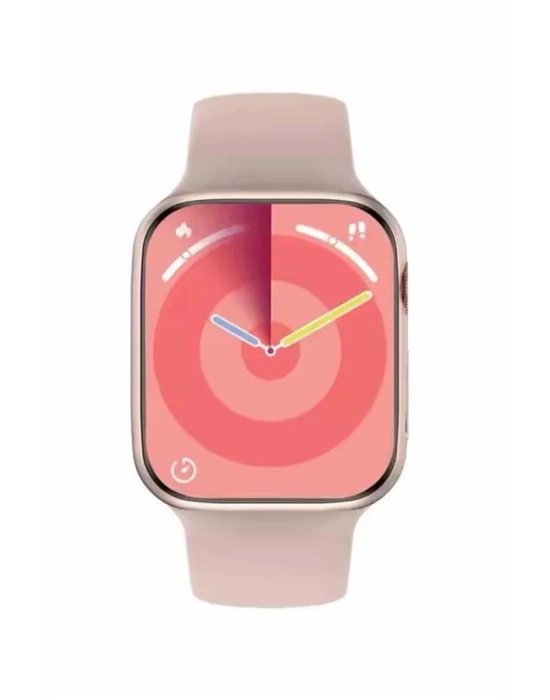 Pembe Akıllı Saat 49mm iOS & Android Uyumlu Arama Özellikli