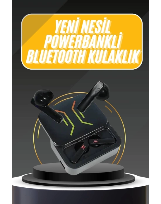 Powerbank Bluetooth Kulaklık Oyuncu Kulaklığı Yüksek Ses Kaliteli