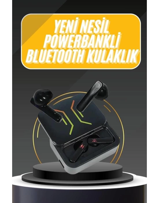 Powerbank Bluetooth Kulaklık Oyuncu Kulaklığı Yüksek Ses Kaliteli