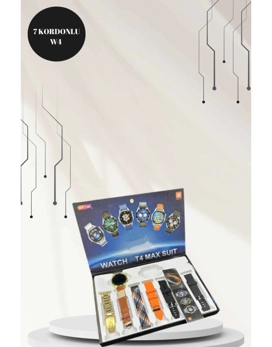 Powerbank Bluetooth Kulaklık Ve Akıllı Saat 7 Kordonlu Metal Kordon Plastik Kordon