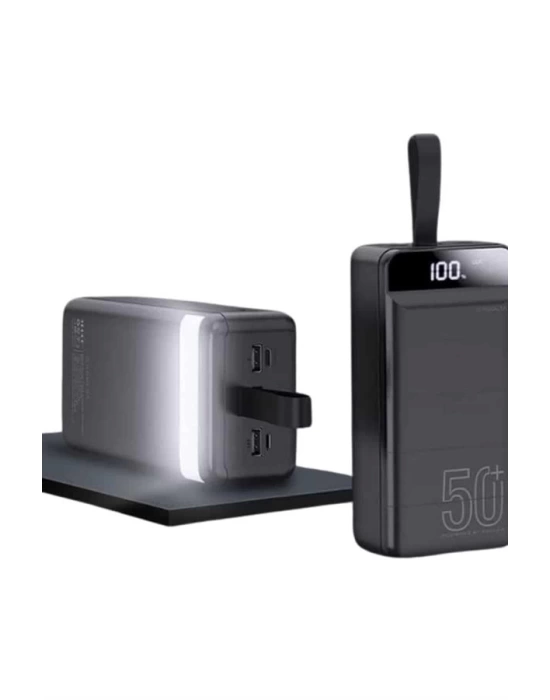 Powerbank Çoklu Şarj Girişi 50.000 Mah Taşınabilir Dijital Göstergeli
