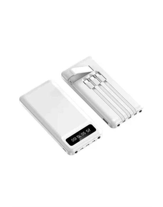 Powerbank Şarj Cihazı 4 Çıkışlı 20.000 MAH Powerbank Kompakt Yüksek Kapasiteli Hızlı Şarj