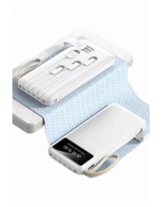 Powerbank Şarj Cihazı 4 Çıkışlı 20.000 MAH Powerbank Taşınabilir Çoklu Giriş