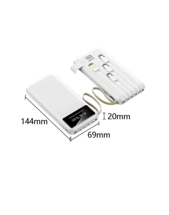 Powerbank Şarj Cihazı 4 Çıkışlı 20.000 MAH Powerbank Taşınabilir Çoklu Giriş
