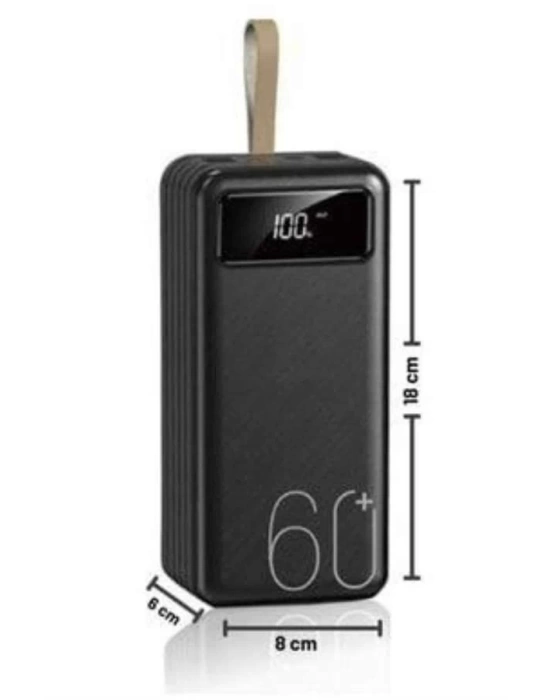 Powerbank Yüksek Kapasiteli 60.000 Mah Hızlı Şarj Şarj Özellikli Batarya