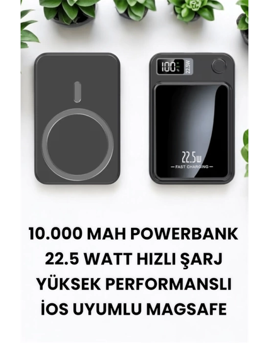 Pratik ve Taşınabilir 10.000 mAh Wireless Powerbank Hızlı Şarj Avantajı