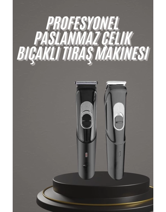 Pro Şarjlı Saç Sakal Tıraş Makinesi Ense Kesme Makinesi Lazer Öncesi Kısaltma