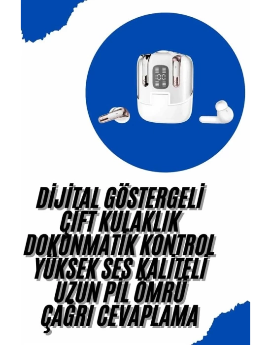 Profesyonel Dijital Göstergeli Düşük Gecikme Bluetooth Kulaklık Çift Kulaklık