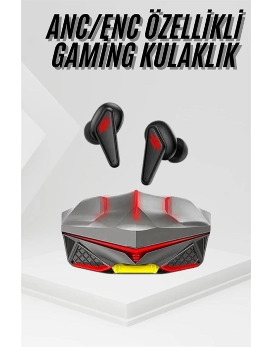 Profesyonel TWS Işıklı Kablosuz Bluetooth Kulaklık Oyuncu Kulaklığı