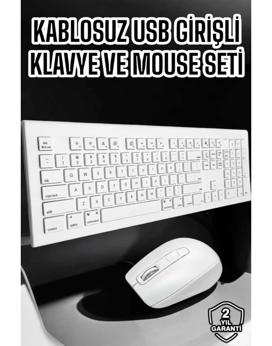 Q Klavye Klavye ve Mouse Seti USB Girişli Kablosuz